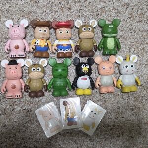 Disney Character Toy Set - Green, White, Brown, Pink